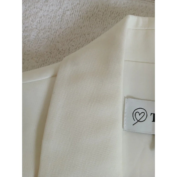 The Drop Blake Long Blazer Cream Ivory  Single Button Notched Collar Size XXS - Picture 16 of 16